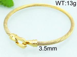 Stainless Steel Gold-plating Bangle - KB66683-LO