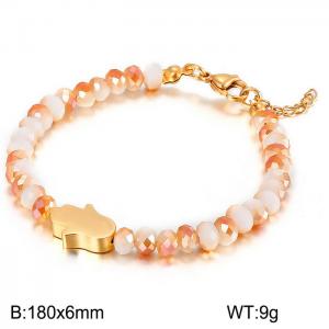 Stainless Steel Plastic Bracelet - KB66772-K