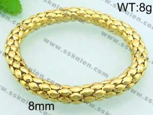 Stainless Steel Gold-plating Bangle - KB68094-Z