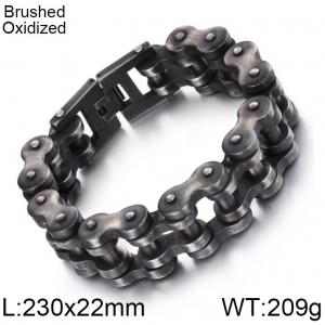 Stainless Steel Bicycle Bracelet - KB68853-BD