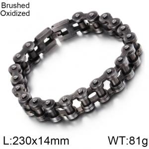 Stainless Steel Bicycle Bracelet - KB68856-BD