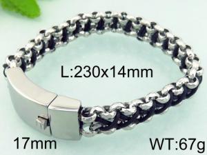 Stainless Steel Bracelet(Men) - KB68866-BD
