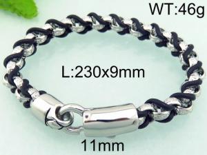 Stainless Steel Bracelet(Men) - KB68867-BD