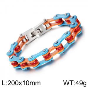 Stainless Steel Bicycle Bracelet - KB69259-CH