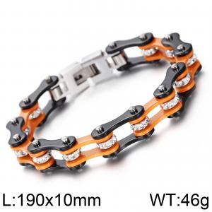 Stainless Steel Bicycle Bracelet - KB69274-CH