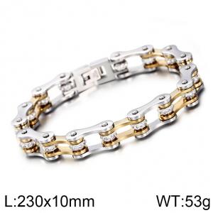 Stainless Steel Bicycle Bracelet - KB69276-CH