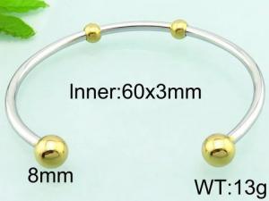 Stainless Steel Gold-plating Bangle - KB69344-ME