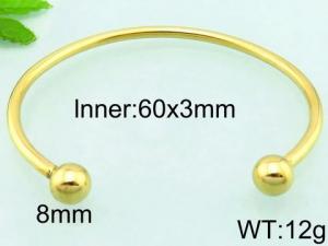 Stainless Steel Gold-plating Bangle - KB69353-ME