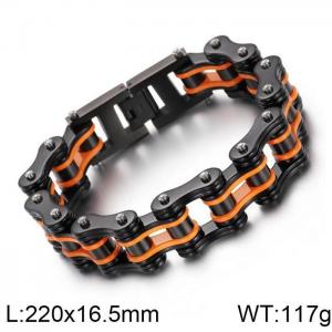 Stainless Steel Bicycle Bracelet - KB69638-CH