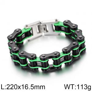 Stainless Steel Bicycle Bracelet - KB69640-CH