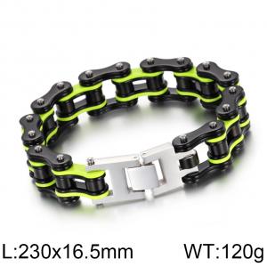 Stainless Steel Bicycle Bracelet - KB69642-CH