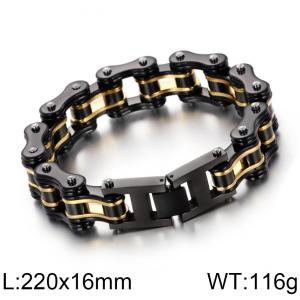 Stainless Steel Bicycle Bracelet - KB69650-CH