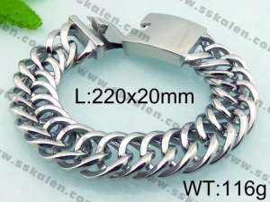 Stainless Steel Bracelet(Men) - KB69685-BD