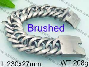 Stainless Steel Bracelet(Men) - KB69689-BD