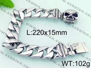 Stainless Steel Bracelet(Men) - KB69690-BD
