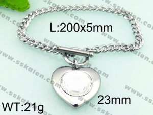 Stainless Steel Stone Bracelet - KB70427-Z