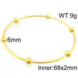 Stainless Steel Gold-plating Bangle - KB70447-Z