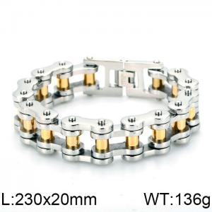 Stainless Steel Bicycle Bracelet - KB70571-BD