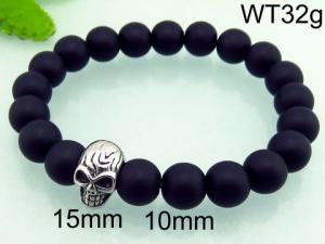 Stainless Steel Stone Bracelet - KB70681-BD