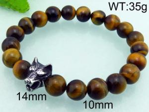 Stainless Steel Stone Bracelet - KB70693-BD