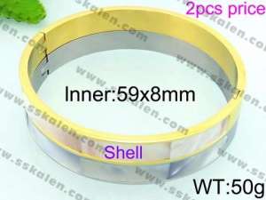 Stainless Steel Lover Bangles - KB70763-K