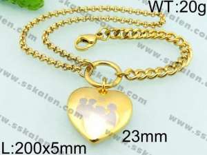 Stainless Steel Gold-plating Bracelet - KB70931-Z