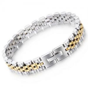 Stainless Steel Gold-plating Bracelet - KB71927-DR