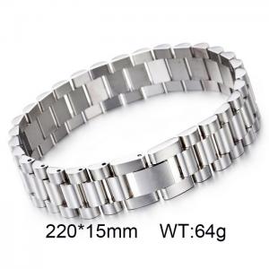 Steel colored classic foreign trade stainless steel adjustable strap bracelet - KB71935-DR