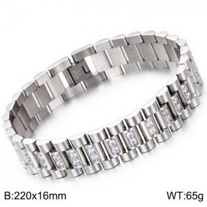 Stainless Steel Stone Bracelet - KB71945-K