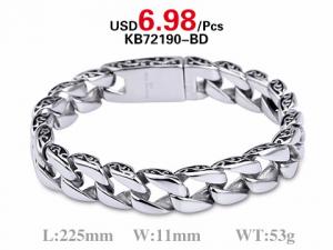 Special New Design Fashionable Stainless Steel Bracelet - KB72190-BD