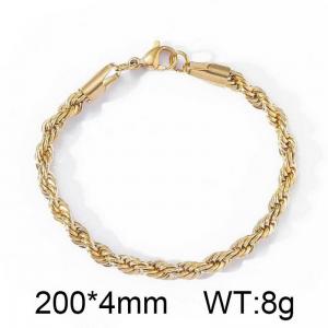 Stainless Steel Gold-plating Bracelet - KB72270-ME