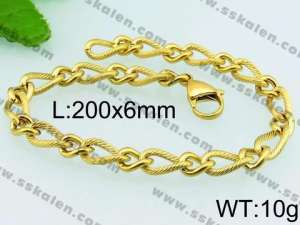 Stainless Steel Gold-plating Bracelet - KB72699-Z