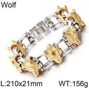 Stainless Steel Bicycle Bracelet - KB73536-BD