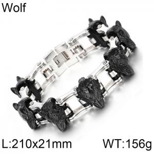 Stainless Steel Bicycle Bracelet - KB73538-BD