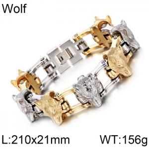 Stainless Steel Bicycle Bracelet - KB73540-BD