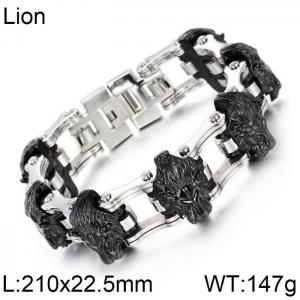 Stainless Steel Bicycle Bracelet - KB73544-BD