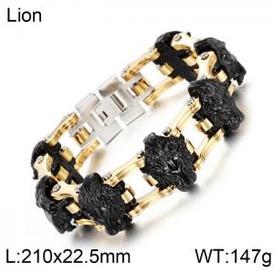 Stainless Steel Bicycle Bracelet - KB73545-BD