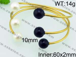 Stainless Steel Gold-plating Bangle - KB73697-Z