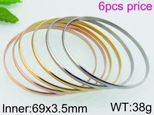 Stainless Steel Gold-plating Bangle - KB73804-LO