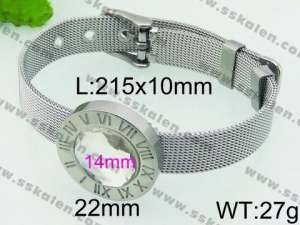 Stainless Steel Stone Bracelet - KB73868-Z