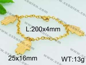 Stainless Steel Gold-plating Bracelet - KB74427-Z