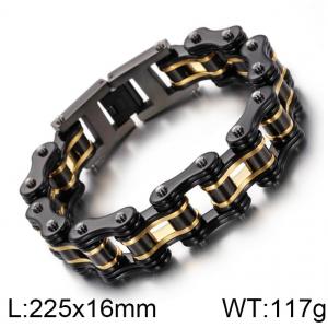 Stainless Steel Bicycle Bracelet - KB75327-BD