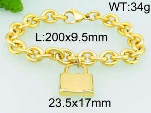 Stainless Steel Gold-plating Bracelet - KB75452-ZC
