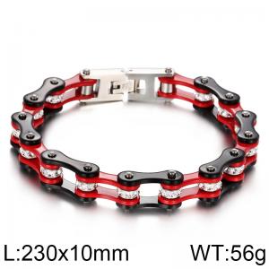 Stainless Steel Bicycle Bracelet - KB75592-BD