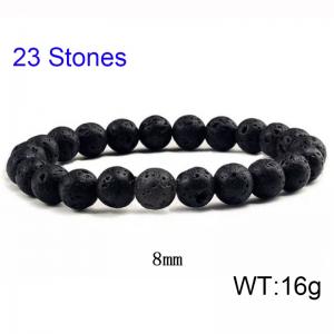 Cross border single circle bead bracelet, volcanic stone bracelet - KB75942-Z