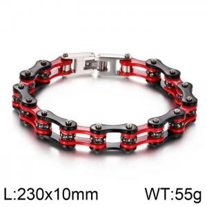 Stainless Steel Bicycle Bracelet - KB76204-BD