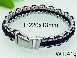 Stainless Steel Bracelet(Men) - KB76205-BD