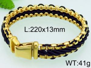 Stainless Steel Gold-plating Bracelet - KB76206-BD