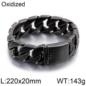 Stainless Steel Bracelet(Men) - KB76209-BD