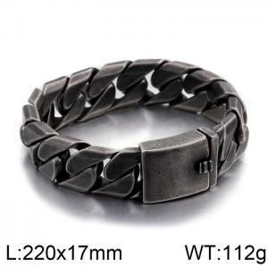 Stainless Steel Bracelet(Men) - KB76211-BD